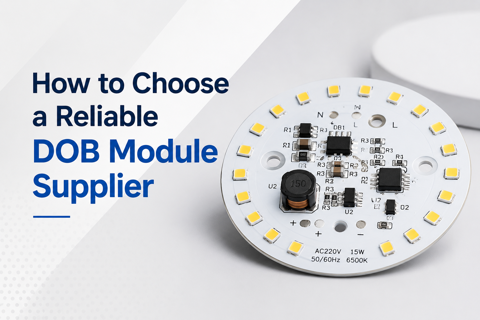 DOB module supplier selection guide for lighting manufacturers